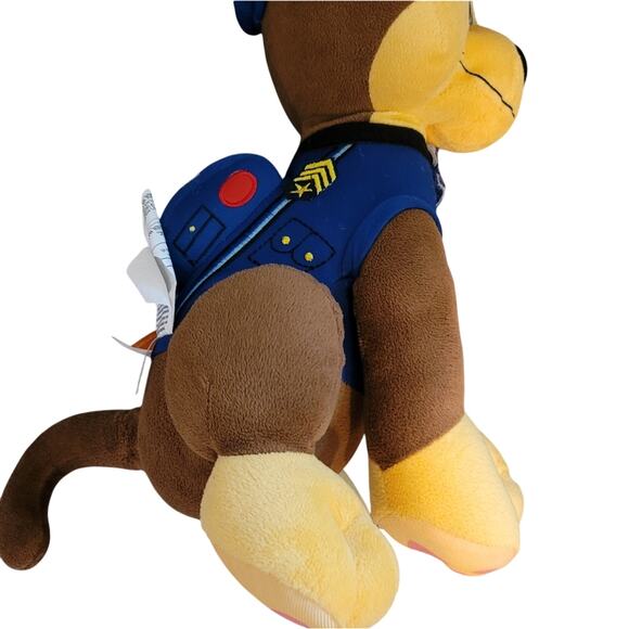 Paw Patrol Chase 16" Plush Cuddle Pillow 2014 Nickelodeon Dog Stuffed Animal EUC - Picture 3 of 4